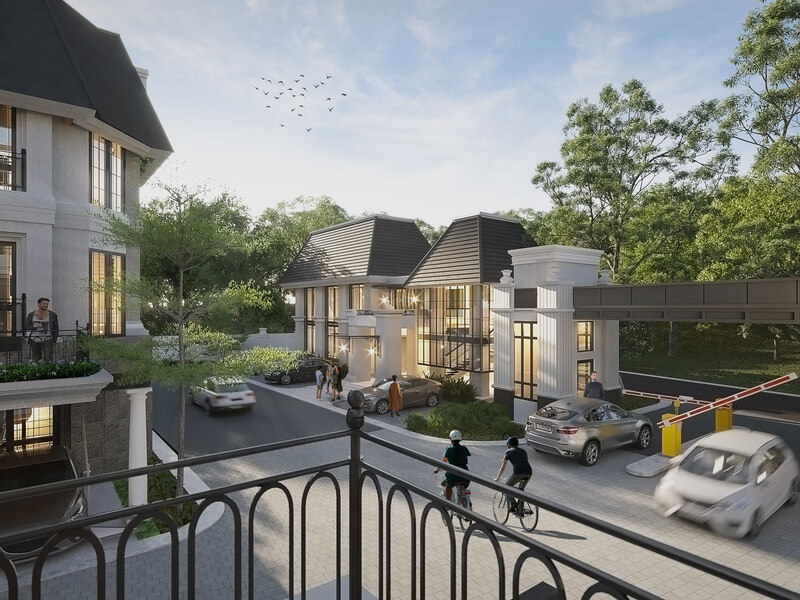 Tipe 7 - Fasad Depan Townhouse Grand Executive